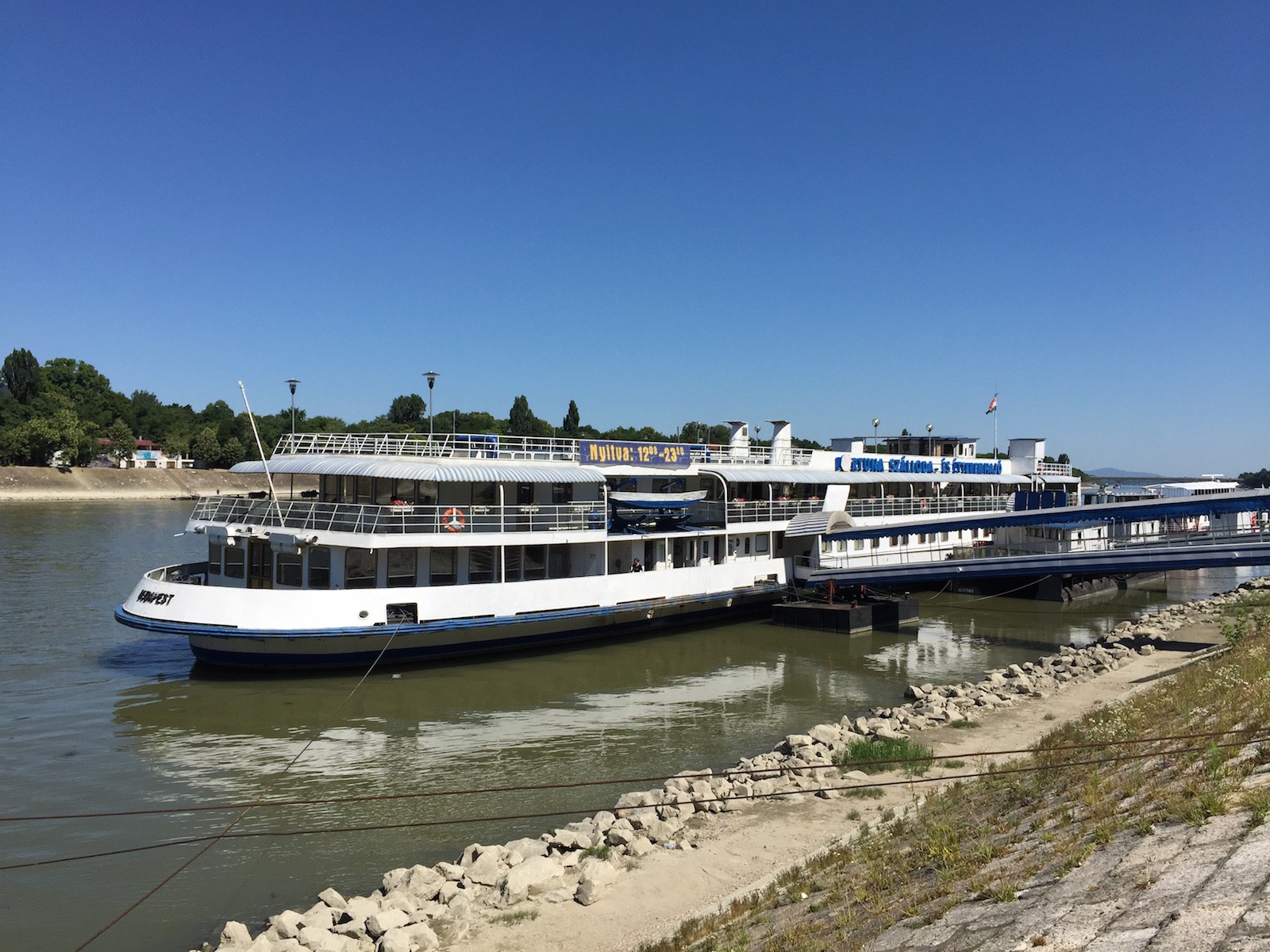 The boat we stayed on in Budapest