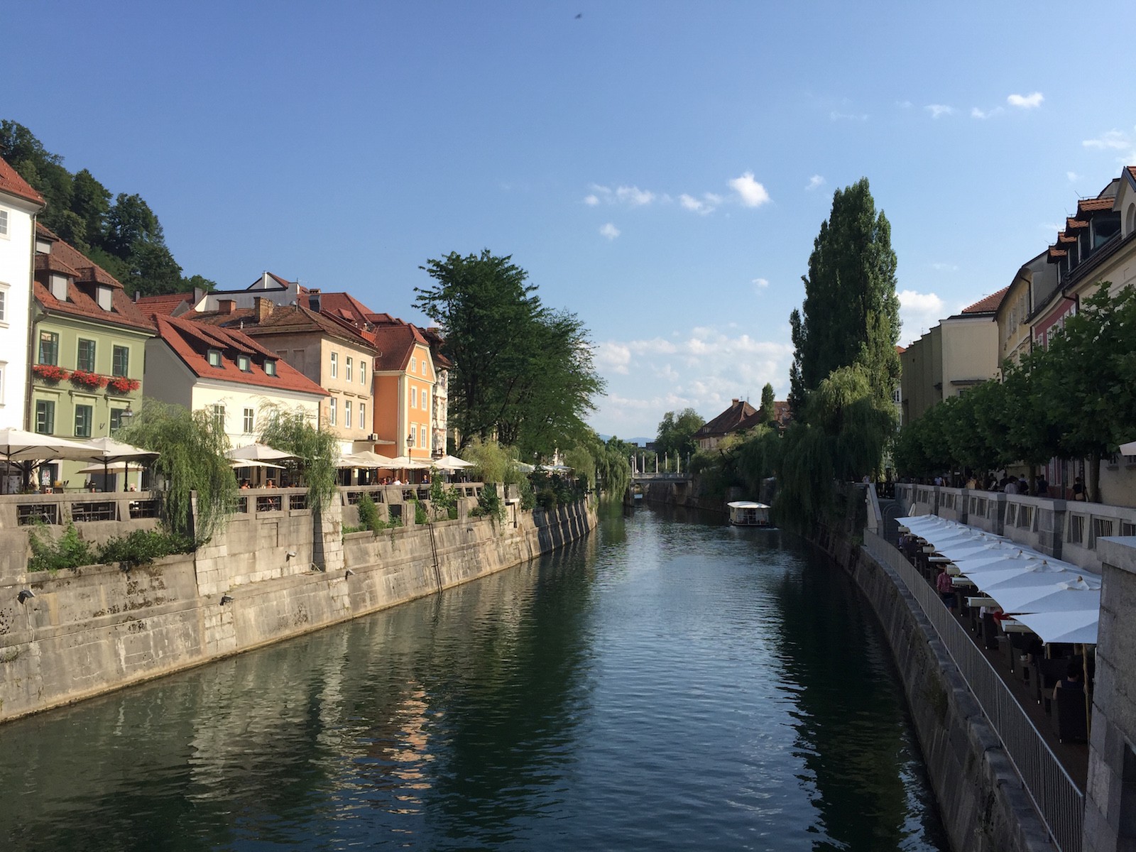 The river running through Ljubljana